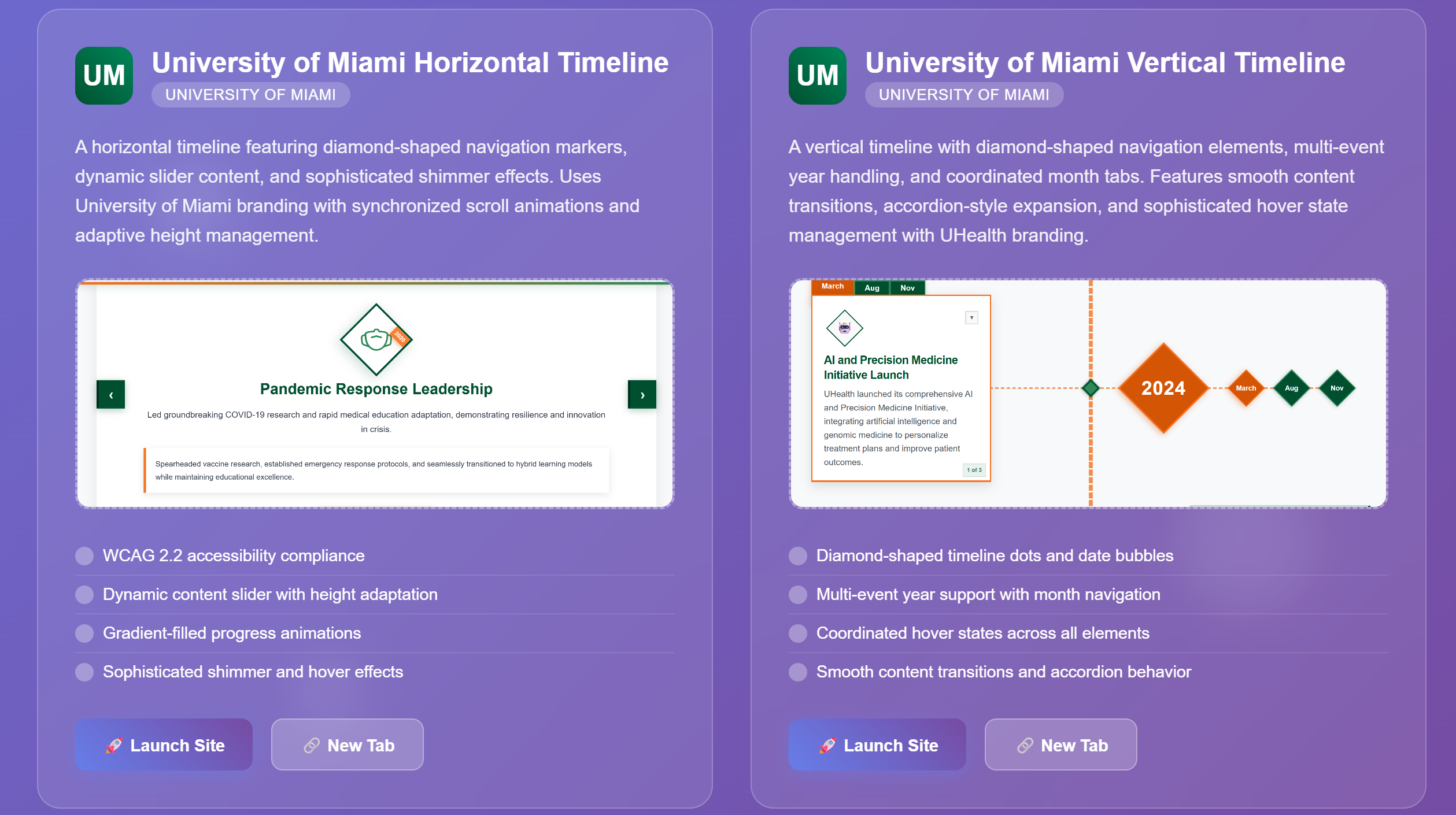 Timeline Portfolio Hub Preview